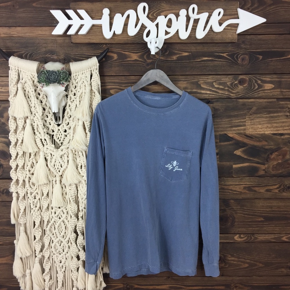 Lily‎ Grace | Graphic Pocket Tee Long Sleeve